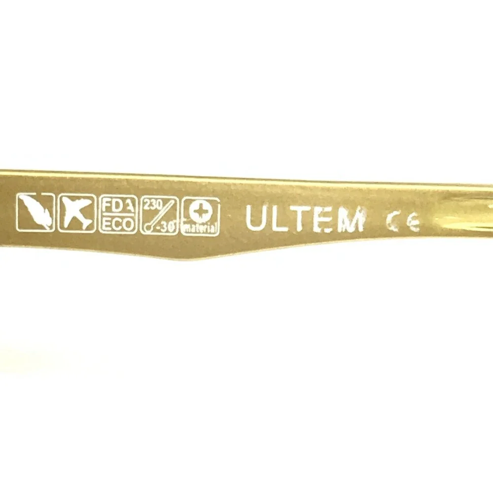 Oxygen Eyeglasses Frames 6011 Black/Gold Ultem Matte Rectangular 51-16-140